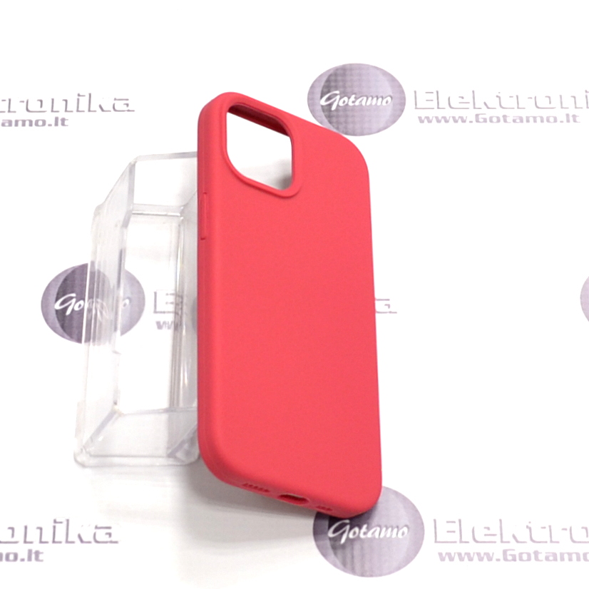 B-Soft dėklas nugarėlė Apple iPhone 15 mobiliajam telefonui bordo spalvos 5 B soft deklas Apple iPhone 15 bordo 5