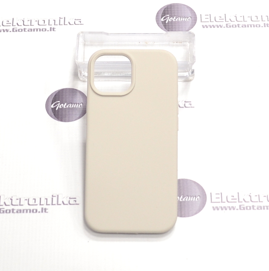 B-Soft dėklas nugarėlė Apple iPhone 15 mobiliajam telefonui pilkos spalvos 2 B soft deklas Apple iPhone 15 pilkos 2