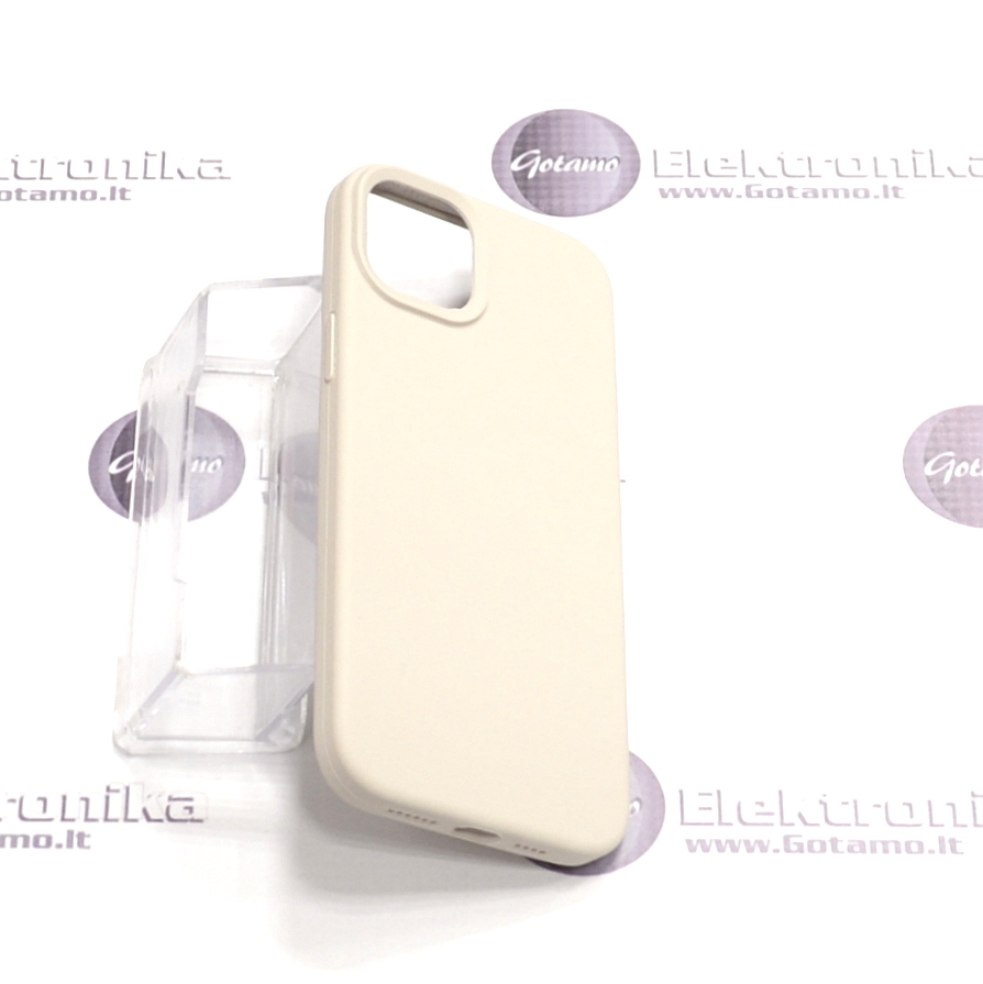 B-Soft dėklas nugarėlė Apple iPhone 15 Plus mobiliajam telefonui pilkos spalvos 5 B soft deklas Apple iPhone 15 plus pilkos 5
