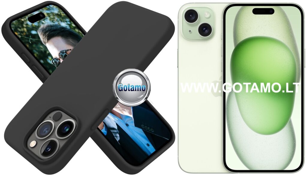 B soft deklas Apple iPhone 15 plus juodos