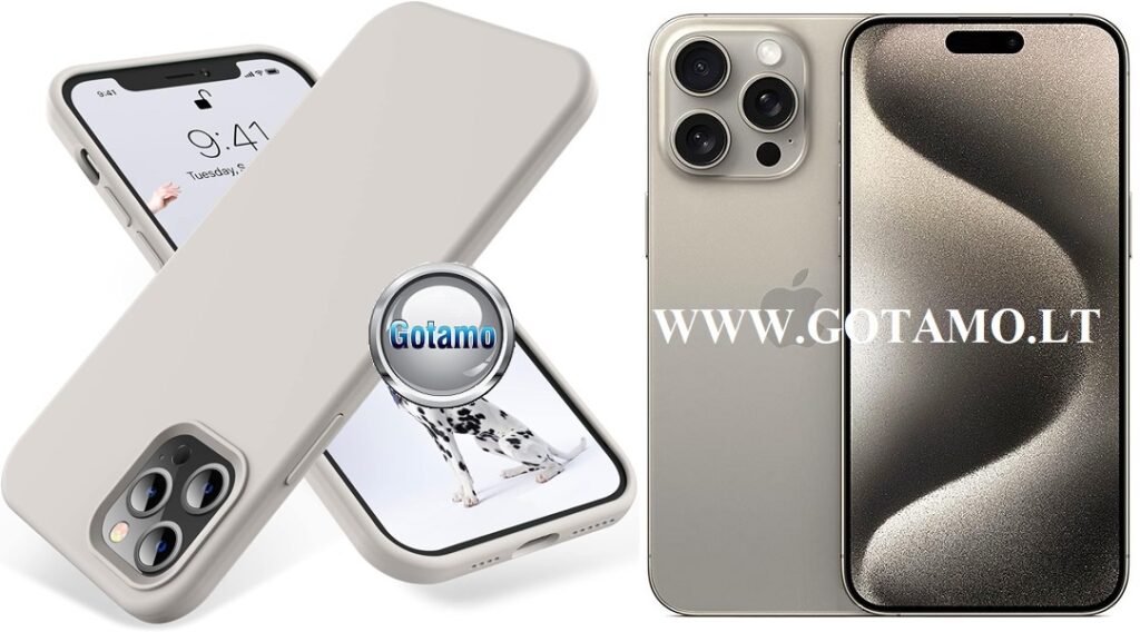 B soft deklas Apple iPhone 15 pro max pilkos