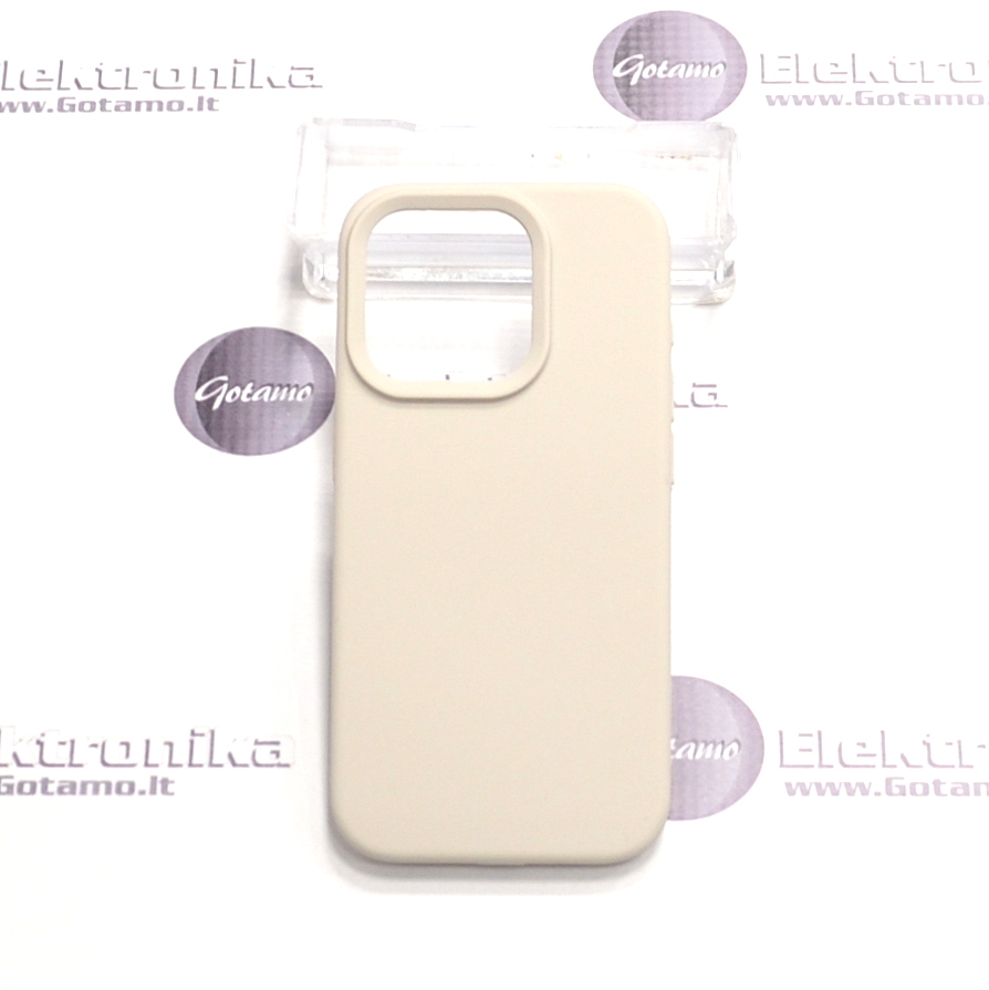 B-Soft dėklas nugarėlė Apple iPhone 15 Pro mobiliajam telefonui pilkos spalvos 2 B soft deklas Apple iPhone 15 pro pilkos 2