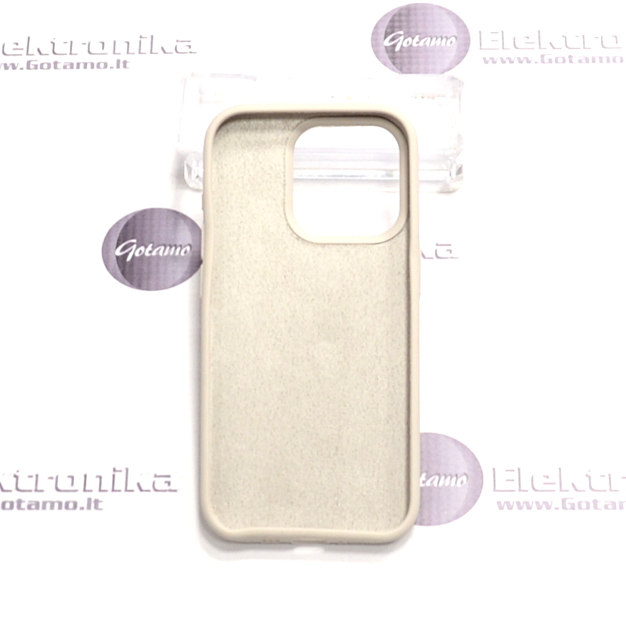 B-Soft dėklas nugarėlė Apple iPhone 15 Pro mobiliajam telefonui pilkos spalvos 3 B soft deklas Apple iPhone 15 pro pilkos 3
