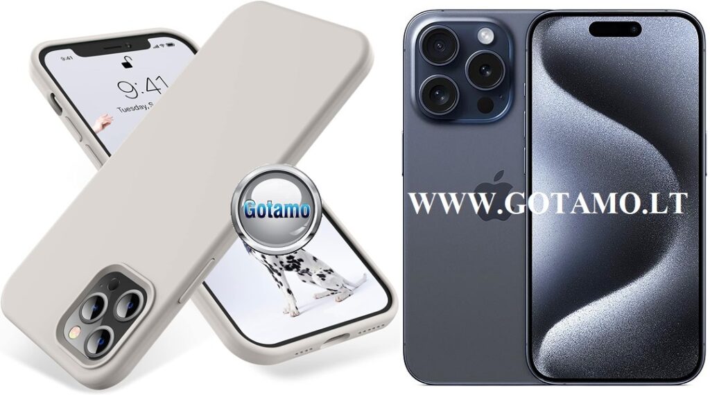 B soft deklas Apple iPhone 15 pro pilkos