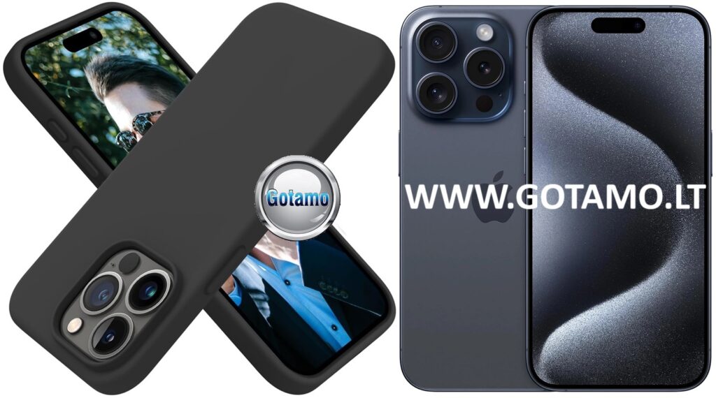 B soft deklas Apple iPhone 15 pro juodos