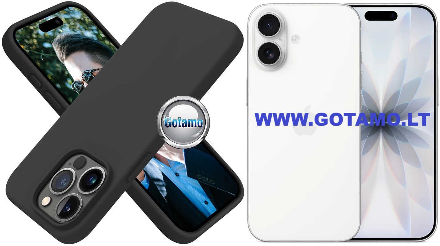 B-Soft dėklas nugarėlė Apple iPhone 17, juodas 1 B soft deklas Apple iPhone 17 juodas