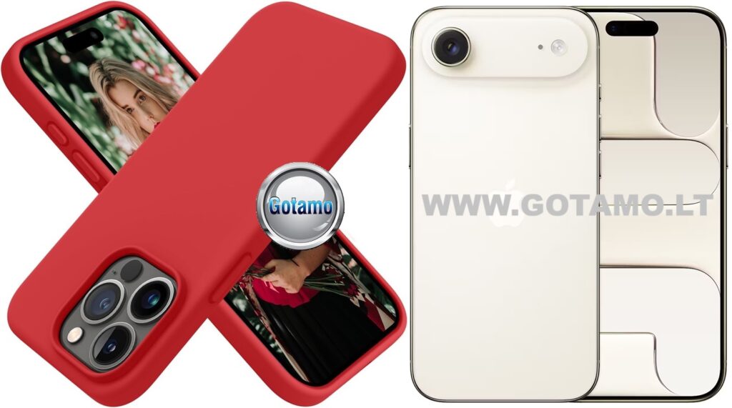 B soft deklas Apple iPhone air raudonas