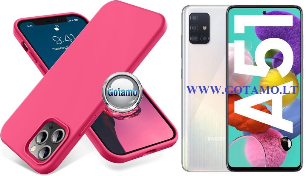 B-Soft dėklas Samsung Galaxy A51 mobiliajam bordo spalvos