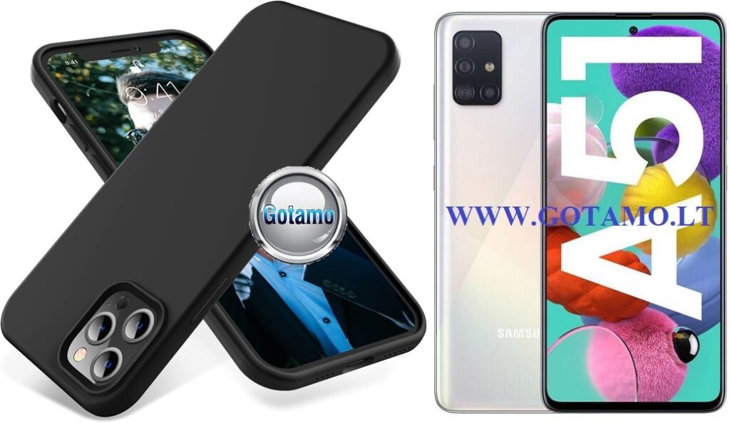 B-Soft dėklas Samsung Galaxy A51 mobiliajam juodos spalvos