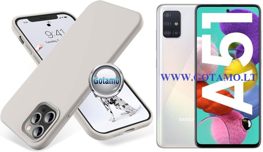 B-Soft dėklas Samsung Galaxy A51 mobiliajam pilkos spalvos