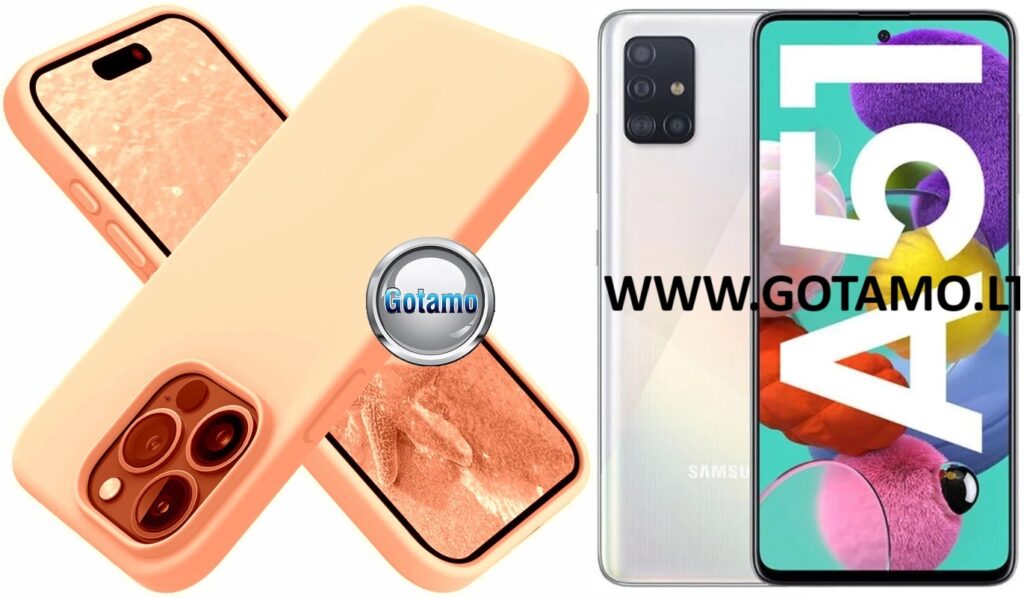 B-Soft dėklas Samsung Galaxy A51 oranžinės spalvos