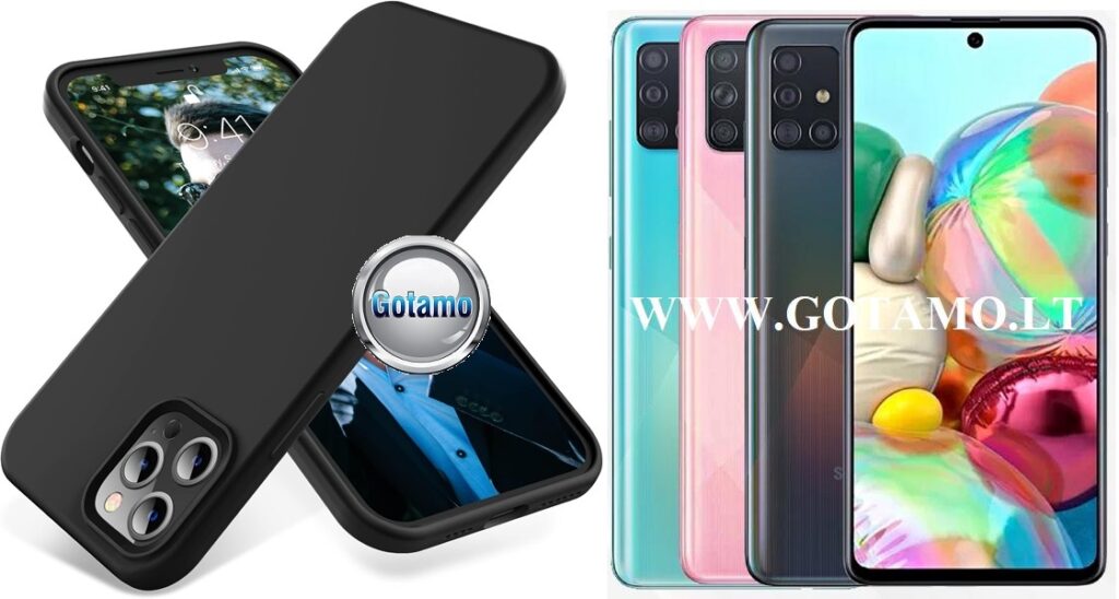 B-Soft dėklas Samsung Galaxy A71 mobiliajam juodos spalvos