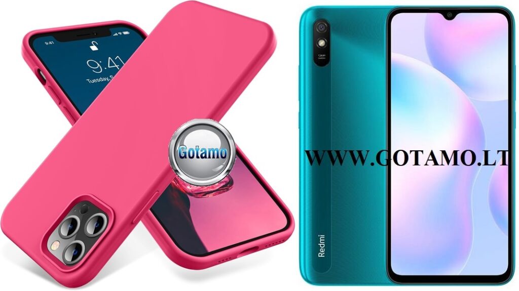 B-Soft dėklas nugarėlė Xiaomi Redmi 9A mobiliajam telefonui bordo spalvos