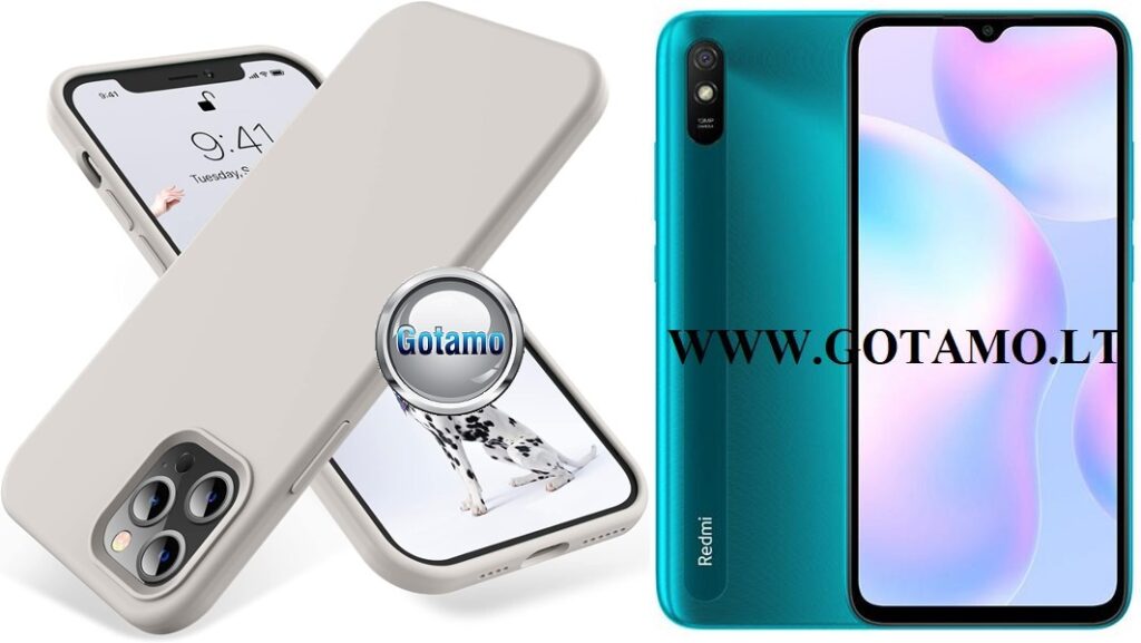 B-Soft dėklas nugarėlė Xiaomi Redmi 9A mobiliajam telefonui pilkos spalvos