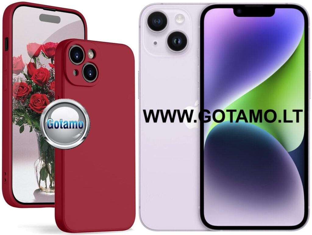B soft plus deklas Apple iPhone 14 plus bordo