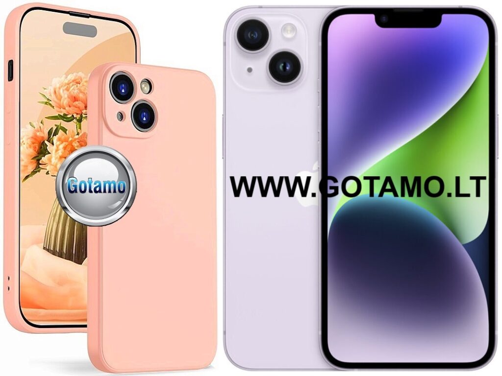 B soft plus deklas Apple iPhone 14 plus sviesiai oranzines