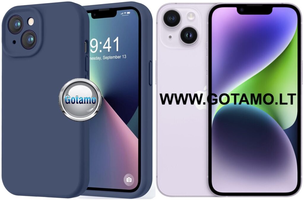 B soft plus deklas Apple iPhone 14 plus tamsiai melynos