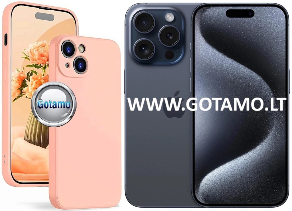 B soft plus deklas Apple iPhone 15 pro sviesiai oranzines