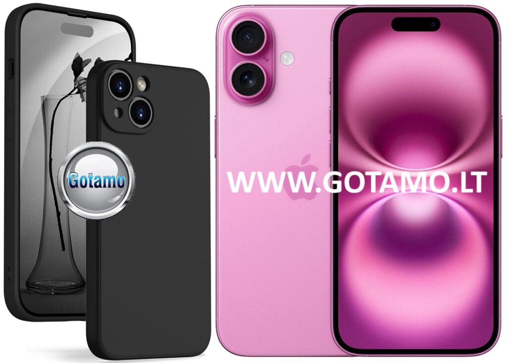 B soft plus deklas Apple iPhone 16 juodos