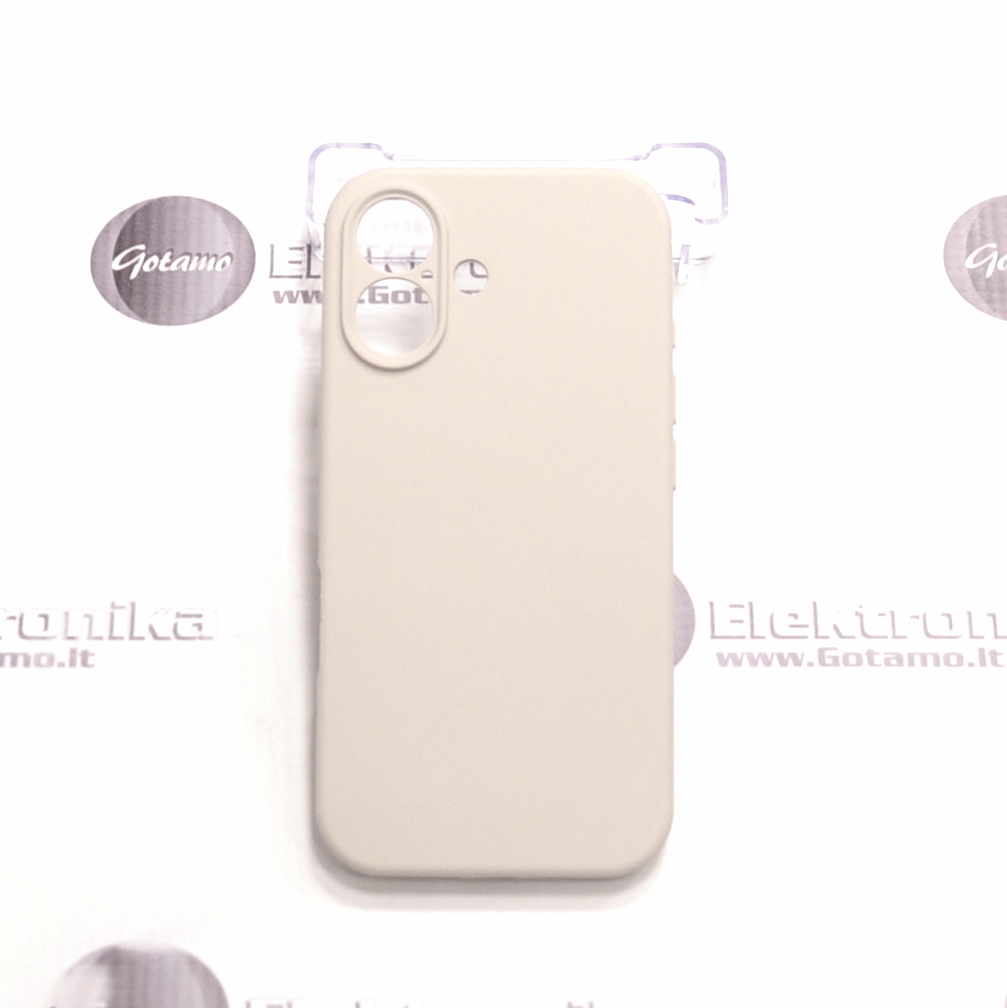 B-Soft Plus dėklas nugarėlė Apple iPhone 16 mobiliajam telefonui pilkos spalvos 2 B soft plus deklas Apple iPhone 16 pilkos 2