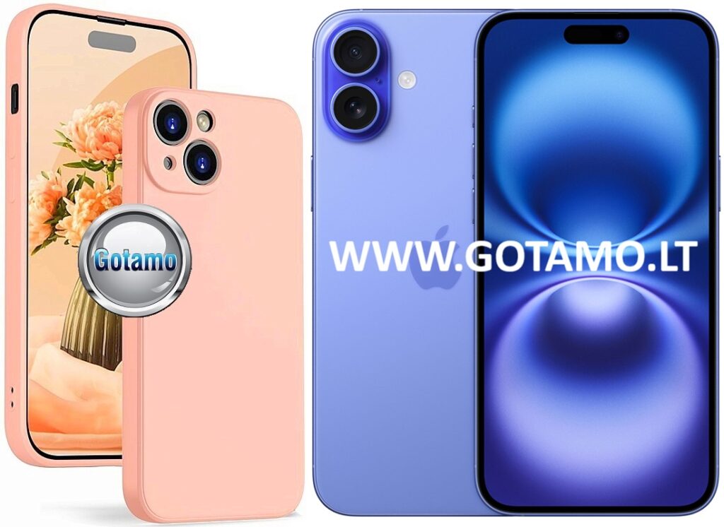 B soft plus deklas Apple iPhone 16 plus sviesiai oranzines