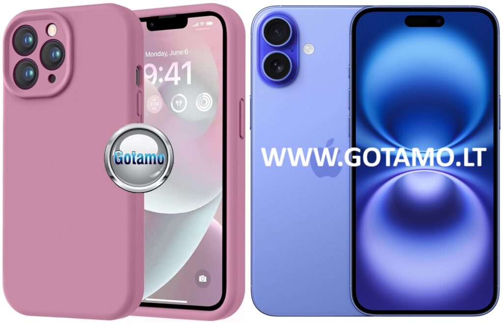 B soft plus deklas Apple iPhone 16 plus violetines