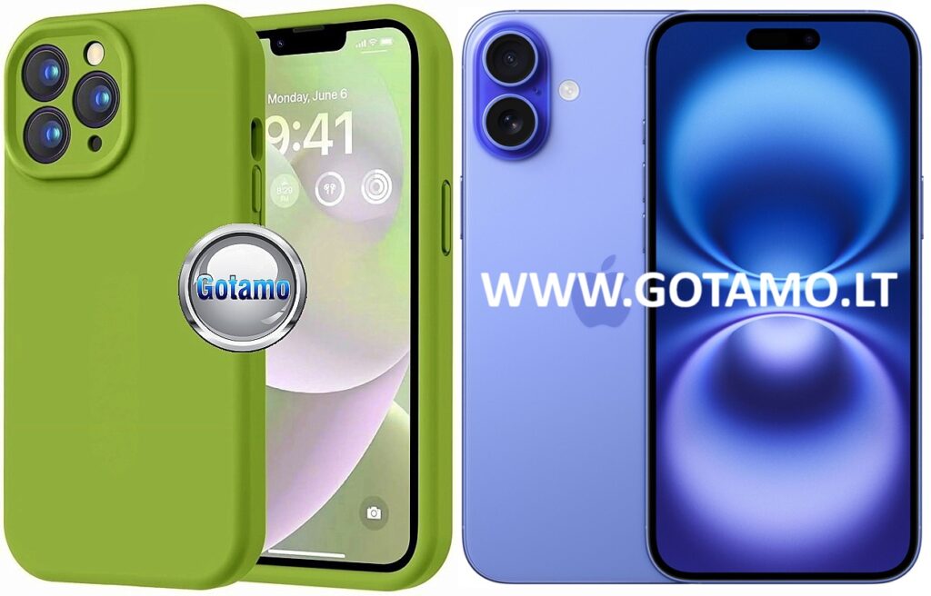 B soft plus deklas Apple iPhone 16 plus alyvuogiu zalios