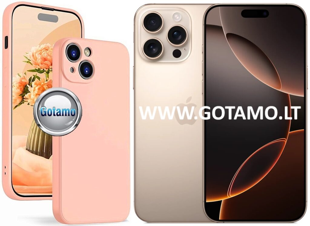 Plus deklas Apple iPhone 16 pro max sviesiai oranzines