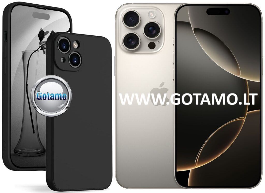 B soft plus deklas Apple iPhone 16 pro juodos
