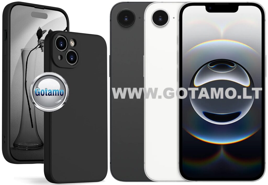 B soft plus deklas Apple iPhone 16e 17e juodas