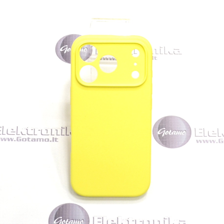 B-Soft Plus dėklas nugarėlė Apple iPhone 17 Pro, citruso geltonas 2 B soft plus deklas Apple iPhone 17 pro citruso geltonas 2