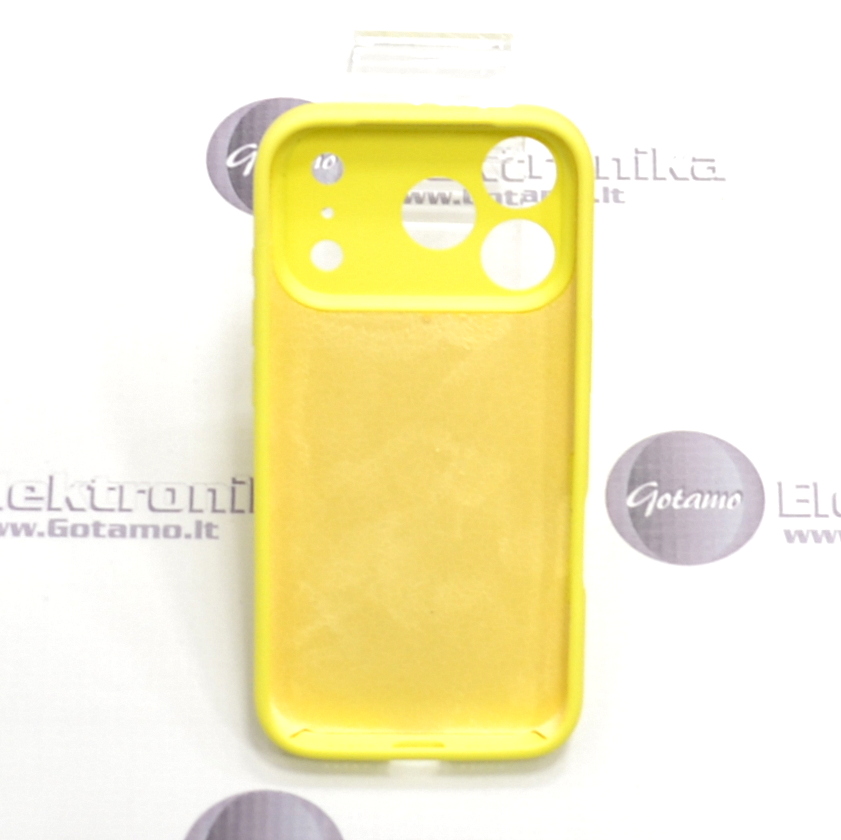 B-Soft Plus dėklas nugarėlė Apple iPhone 17 Pro, citruso geltonas 3 B soft plus deklas Apple iPhone 17 pro citruso geltonas 3