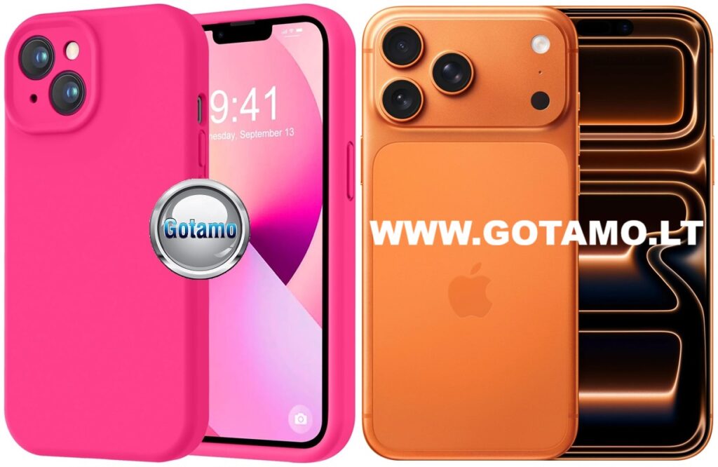 B soft plus deklas Apple iPhone 17 pro max ryskiai rozinis