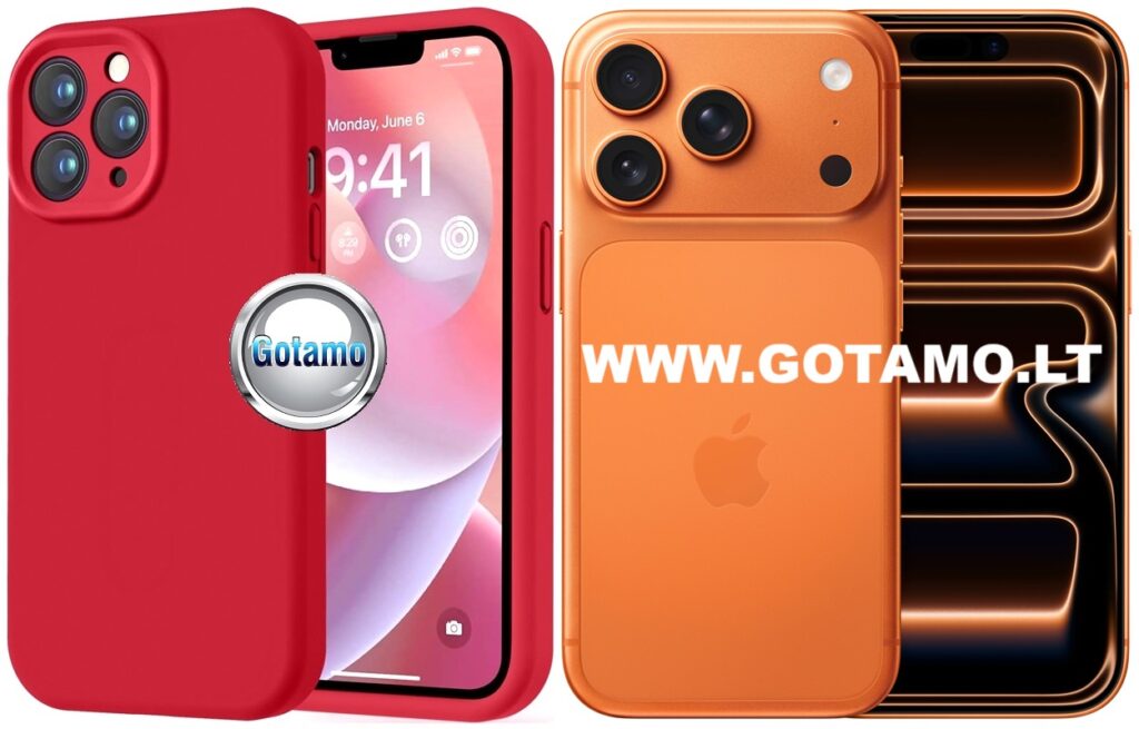 B soft plus deklas Apple iPhone 17 pro raudonas