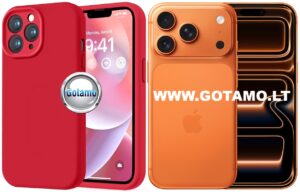 B soft plus deklas Apple iPhone 17 pro raudonas