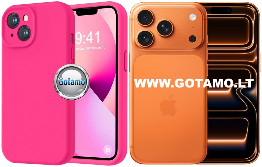 B soft plus deklas Apple iPhone 17 pro ryskiai rozinis