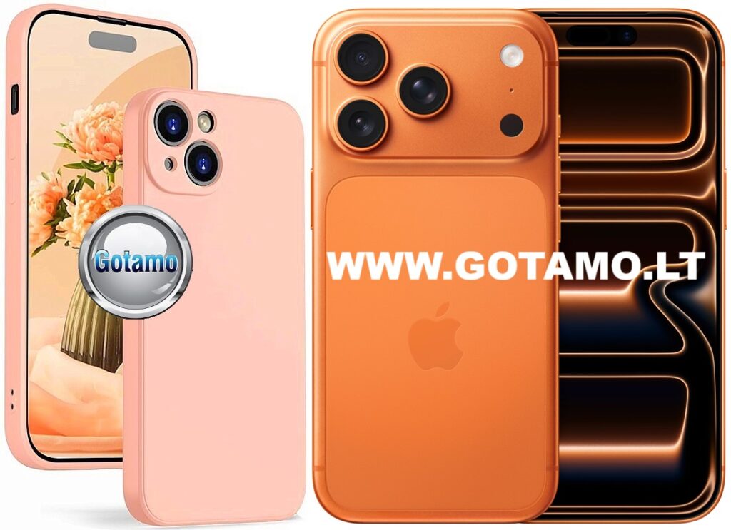 B soft plus deklas Apple iPhone 17 pro sviesiai oranzinis