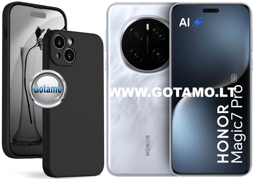 B-Soft Plus dėklas nugarėlė Honor Magic 7 Pro telefonui juodos spalvos