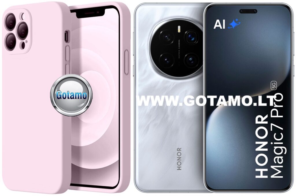 B-Soft Plus dėklas nugarėlė Honor Magic 7 Pro telefonui šviesiai rožinės spalvos