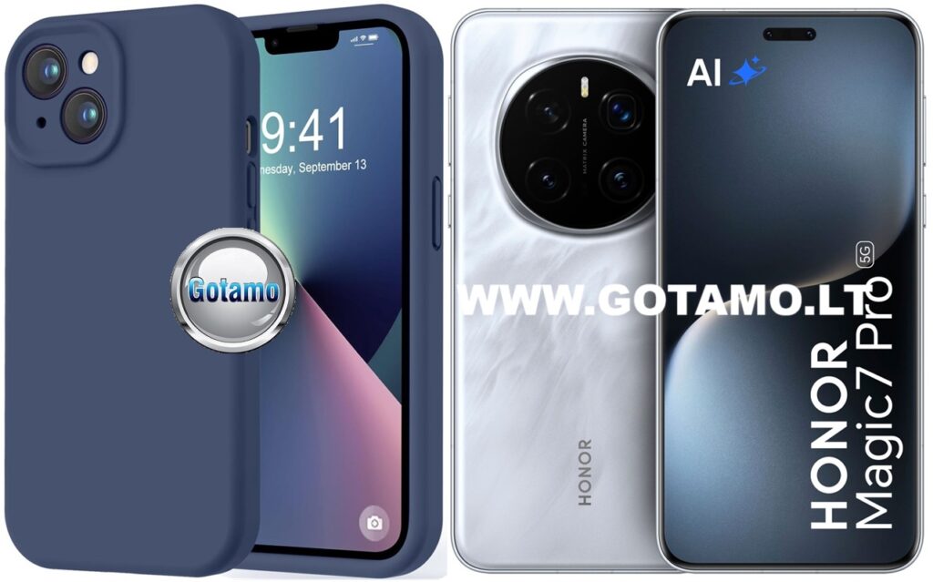 B-Soft Plus dėklas nugarėlė Honor Magic 7 Pro telefonui tamsiai mėlynos spalvos