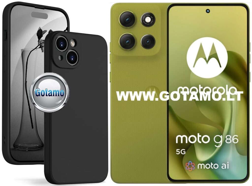 B-Soft Plus dėklas nugarėlė Motorola Moto G86 juoda