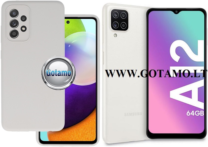 B-Soft Plus dėklas Samsung Galaxy M12 pilkos spalvos