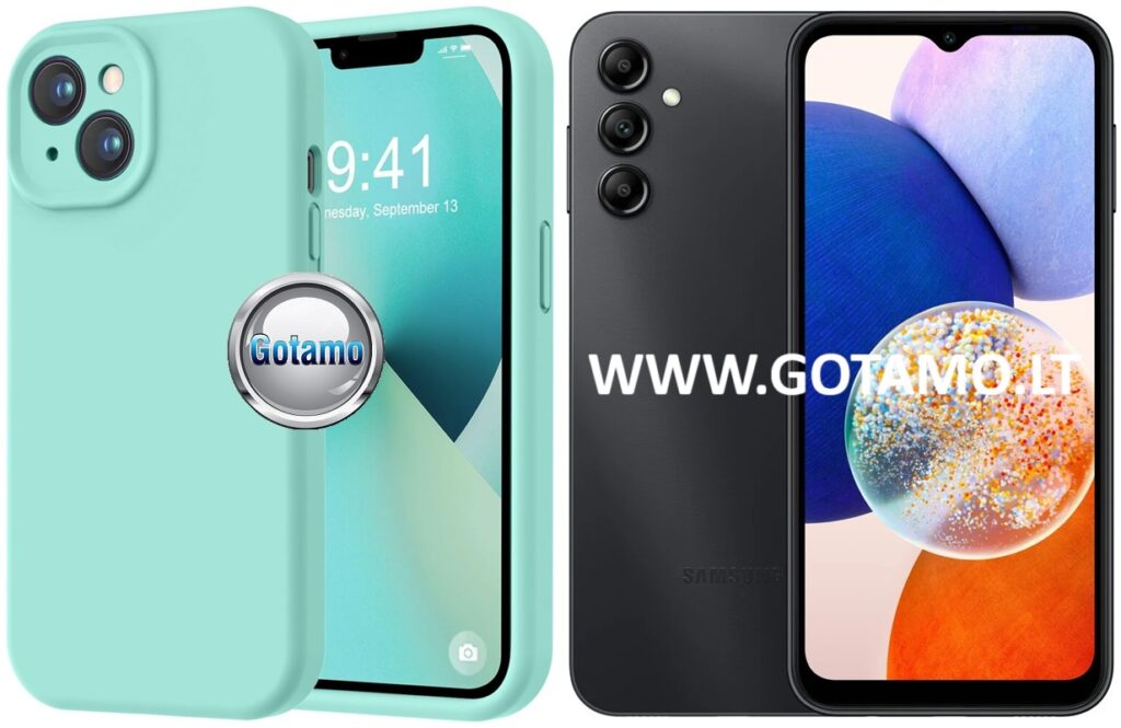B-Soft Plus dėklas Samsung Galaxy A14 5G mėtinės spalvos