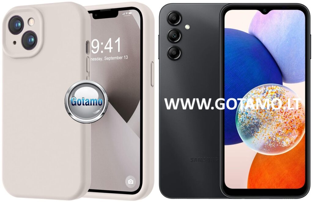 B-Soft Plus dėklas Samsung Galaxy A14 5G pilkos spalvos