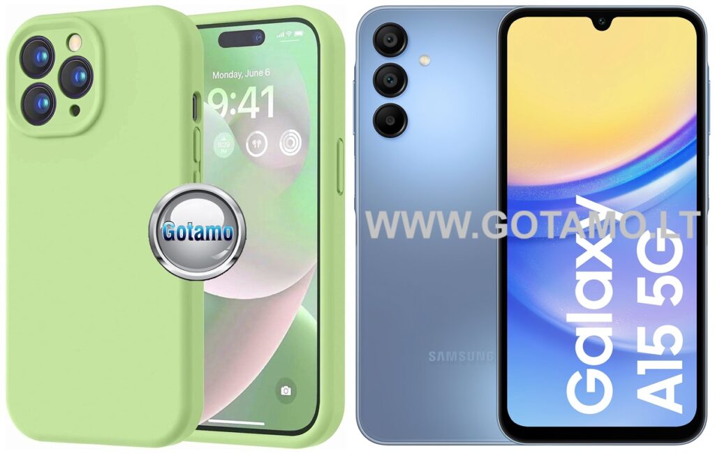 B-Soft Plus dėklas Samsung Galaxy A15 5G žalios spalvos