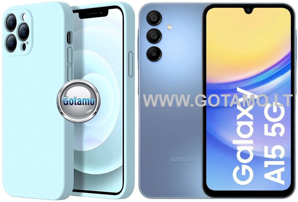 B-Soft Plus dėklas Samsung Galaxy A15 5G žydros spalvos