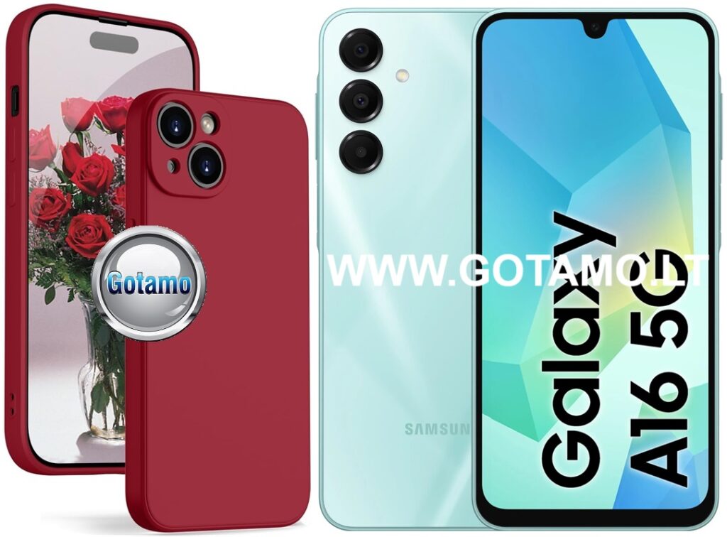 B-Soft Plus dėklas Samsung Galaxy A16 5G bordo spalvos