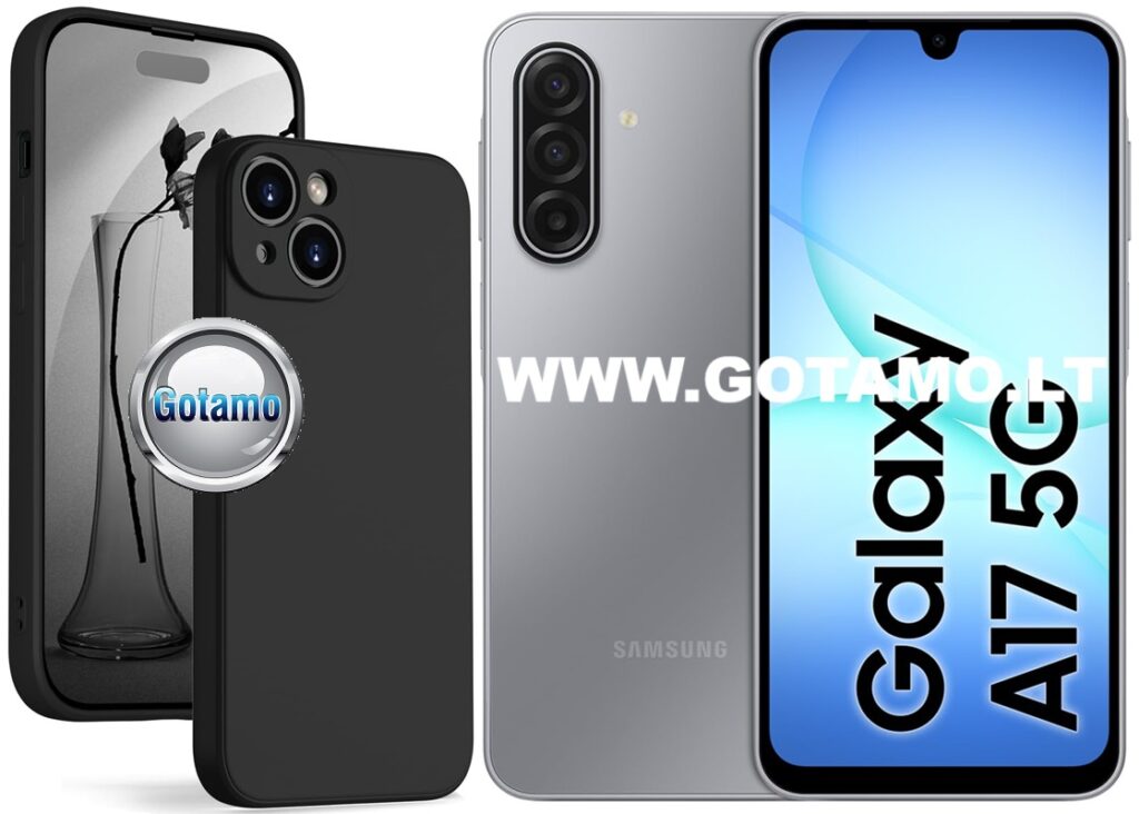 B-Soft Plus dėklas Samsung Galaxy A17 juodos spalvos