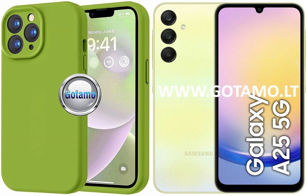B-Soft Plus dėklas Samsung Galaxy A25 mobiliajam žalios spalvos