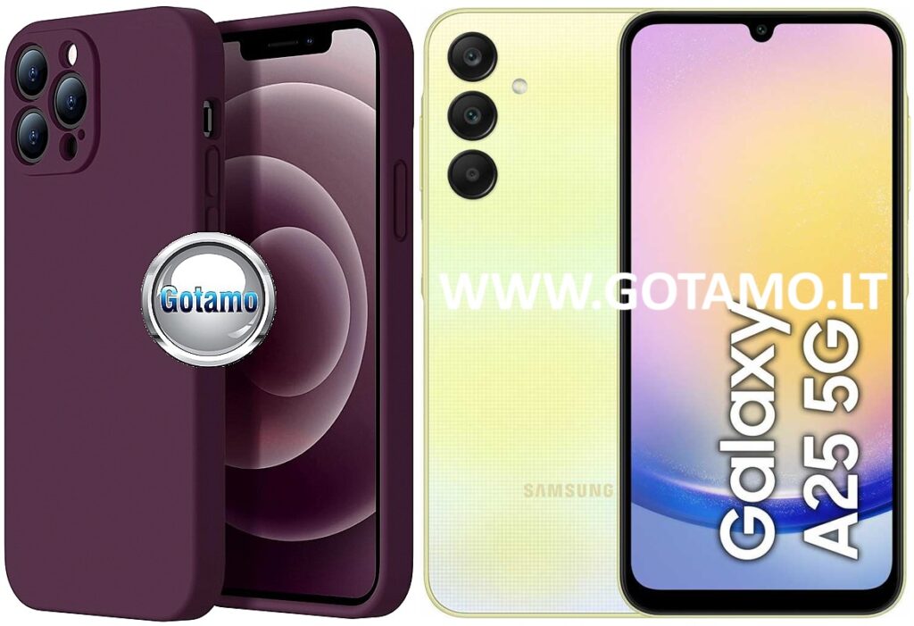 B-Soft Plus dėklas Samsung Galaxy A25 mobiliajam violetinės spalvos